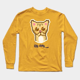 Cute kitty cat Long Sleeve T-Shirt